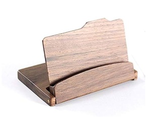 Wooden Business <b>Card</b> Holder Desktop Wooden <b>Card</b> <b>Display</b> <b>Stand</b> for Office Home School - Product Image 3