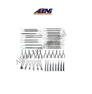 Chirurgie dentaire orale de haute qualité extraction ascenseurs forceps Kit d'instruments en acier inoxydable ensemble 61 pièces - Product Image 4