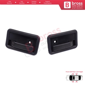 Manija Interior Izquierda/Derecha Negra para Abrir Puerta BDP1441 para Clio MK1 1990-1999 y 19 Phase 2 1992-2000, 7700813585 7700813586 - Product Image 2