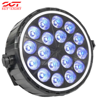 Luz Par Compacta para Escenario RGBW de 18x8W con Efecto de Color Tipo Molino de Viento, 51 LEDs RGB para Alquiler de Eventos y Aplicaciones de Iluminación de Truss