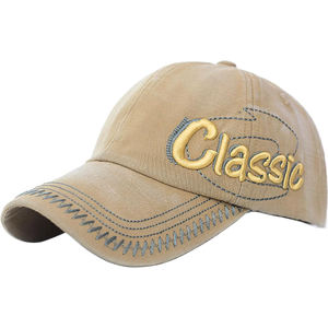 Casquettes personnalisées de haute qualité à visière incurvée, protection solaire, en coton structuré, logo personnalisé, broderie 3D, casquette de baseball - Product Image 1