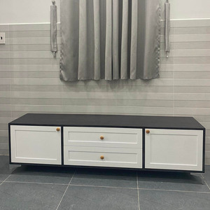 Moderno Mueble de TV de Lujo para Sala de Estar, 140x40x50cm, Madera de Caucho, Consola de TV Minimalista con LED Eléctrico para Comedor y Entretenimiento - Product Image 6
