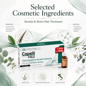 Flacons de soin capillaire Sanavita 12x10ml Liquide |   Traitement Cosmétique de Restructuration Capillaire |   Biotine Kératine hydrolysée |   Plastique |   Modèle 50118 | - Product Image 5