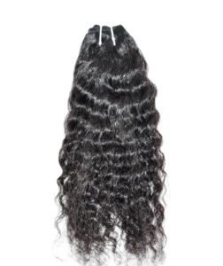 Extensions de cheveux humains vierges indiens 100 % non traités, ondulés, alignés sur les cuticules, naturels, à ondulations profondes, vente en gros - Product Image 2
