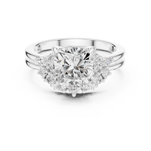 เครื่องประดับทองประกายแวววาว10K แหวนทรงเรขาคณิตเครื่องประดับสีทองแบบปรับได้ - Product Image 3