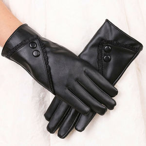 2025 New Fashion High Quality Women <b>Warm</b> Winter Dressing Genuine Leather <b>Glove</b> Double Fashion Leather <b>Glove</b> - Product Image 1