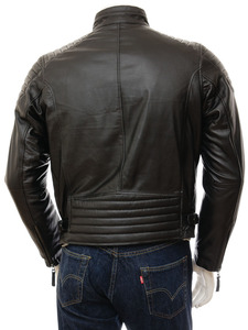 Veste en cuir pour homme en peau de mouton véritable première couche, design personnalisé OEM 2025, imperméable, respirante, écologique, style streetwear - Product Image 6