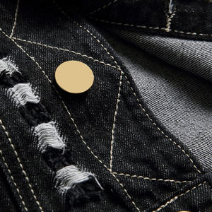 เสื้อกั๊กยีนส์ผ้าแคนวาสสไตล์ลำลองสำหรับฤดูหนาว ผู้ชาย ขายดี 100% ผ้าฝ้าย แฟชั่น สีพื้น ระบายอากาศได้ดี - Product Image 3