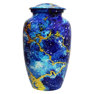 Urnas de cremación de metal, urnas conmemorativas de aluminio, recuerdo (3 pulgadas cúbicas) y grande (220 pulgadas cúbicas), colección de recuerdos grabables a prueba de fugas - Product Image 4