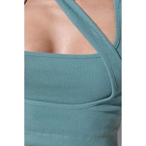 Blusa Casual de Algodón y Gasa para Mujer, Cuello Redondo, Manga Casquillo, Decoración de Encaje, Talla XL, Logotipo Frontal, Otoño-Primavera, 220g, Corte Regular - Product Image 5