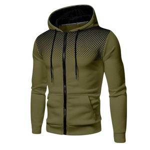 Chaqueta con capucha y cremallera azul oscuro para hombre Sudaderas con capucha para hombre Suéter informal elegante Sudaderas con capucha personalizadas - Product Image 2