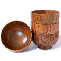 Ensemble de 4 bols jetables personnalisables en Shisham de qualité supérieure, finement polis, résistants à la chaleur, écologiques et compatibles lave-vaisselle