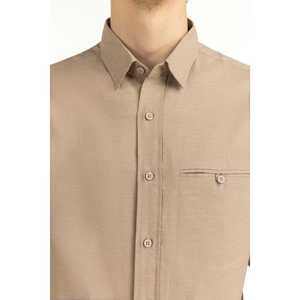 Chemises décontractées pour hommes 100% coton popeline, col montant avec boutons, coupe classique, style business MN-CS-WS25-272 - Product Image 6