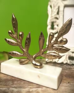 "Elegante diseño de hojas, centro de mesa, escultura decorativa para el hogar, oficina, evento, boda, fiesta, regalo, acento de exhibición" - Product Image 4