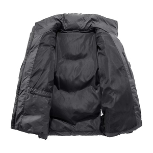 แจ็กเก็ตขนเป็ดสำหรับผู้ชายเสื้อแจ็คเก็ตบุนวมซิปเต็มตัวไซส์ใหญ่ให้ความอบอุ่นสำหรับฤดูหนาว - Product Image 3