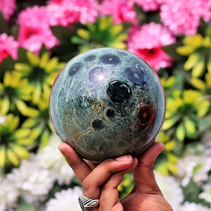 Groothandelsprijs Hoge Kwaliteit Pauw 'S Eye <span class=keywords><strong>Jade</strong></span> Bol Healing Kambaba Jaspis Bol Voor Decoratie Cadeau - Product Image 5