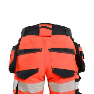 Hi Vis Shorts Poly-Cotton High Visibility Safety Work Bottoms Phone <b>Pen</b> Tool Pockets Cargo Windproof Anti-Bacterial CE Certified - Product Image 4