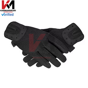 Guantes de equitación negros ligeros al por mayor guantes ecuestres personalizados montar a caballo inglés occidental ajuste transpirable - Product Image 2
