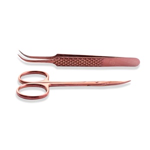 German Stainless Steel <b>Eyelash</b> Extension Tweezers Brand Name <b>Under</b> Your Expert Series Latest Design Premium Customized - Product Image 1