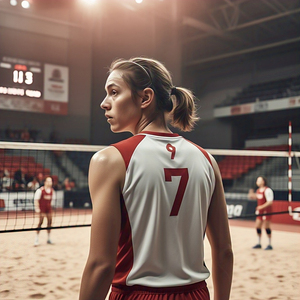 Personnaliser sublimation uniforme de volley-ball hommes sport sans manches rayure ligne volley-ball uniforme football maillot ensemble short hommes - Product Image 3