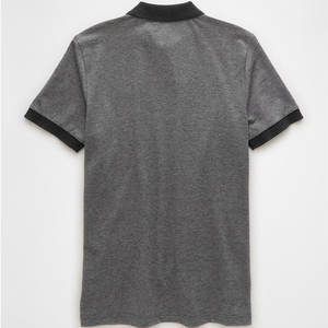 Chemise pour homme en coton premium, couleur unie, col respirant, légère, manches courtes, décontractée, coupe classique, tissu sergé - Product Image 3