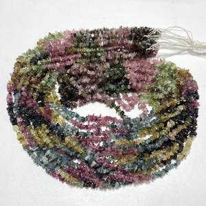 Cuentas de piedra Heishi multicolor ASP GEMS de alta calidad, cuentas de Chip multiturmalina Natural, 6-8MM, hebra larga de 34 pulgadas, venta al por mayor - Product Image 4