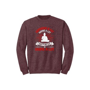 Sweat-shirt en coton mélangé Style décontracté Bouddha Thèmes Imprimer 12 Options de couleur 260-280 GSM Placement de conception personnalisable pour l'hiver - Product Image 3