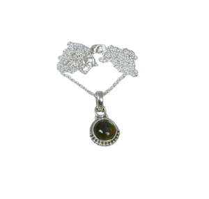 Labradorite 925 เงินสเตอร์ลิงอัญมณีจี้ W/หรือ W/o โซ่ทรงกลมจี้ Handmade เครื่องประดับของขวัญสําหรับหญิง - Product Image 1