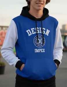 Sudadera con Capucha Personalizada de Invierno, Lisa, 100% Algodón, Corte Regular, con Bolsillo, Felpa Gruesa, Manga Larga para Hombre - Product Image 1