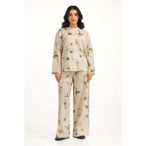 เสื้อเชิ้ตผ้าลินินทรงปกติ รุ่น WM-COD-SS25-374T คอจีน ดีไซน์เรียบง่ายสำหรับฤดูใบไม้ผลิ/ฤดูร้อน - Product Image 3