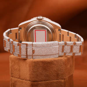 Reloj de Lujo Hip Hop Personalizado de Alta Calidad con Diamantes de Laboratorio Negros, Cristal Analógico, Vvs, Iced Bling, Circonita Cúbica, Mecánico, Moissanita, Unisex - Product Image 3