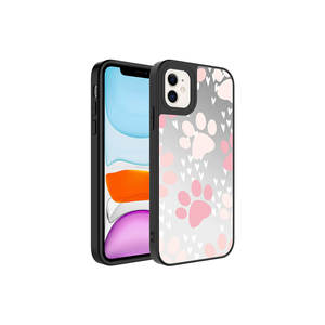 Coque arrière en silicone Atlas Premium pour iPhone 11, motif miroir, protection électrolytique de l'appareil photo, effet miroir brillant en zircon - Product Image 1