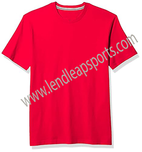 เสื้อยืดกีฬาแขนสั้นสำหรับผู้ชายเสื้อยืดโพลีเอสเตอร์เปล่าพิมพ์ลายด้วยการระเหิดผ้าถักลายสีทึบ - Product Image 6