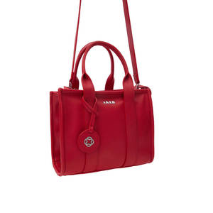 Bolso de Mano Detallado con Monograma Red Floter Aker, Accesorio de Ropa - Product Image 4
