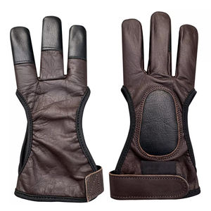 Guantes de Tiro con Arco FIT CHAMP de Alta Calidad, Personalizables, de Cuero Suave, Antideslizantes, Transpirables, con Protección de 3 Dedos para Caza - Product Image 2