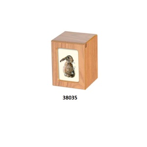 Urna para adultos de cremación con marco de fotos de madera maciza marrón de gran venta para cenizas humanas con bolsa de terciopelo gratis - Product Image 6