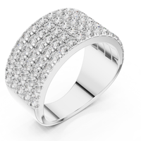 Anillo de Compromiso Cristiano con Diamante Cultivado en Laboratorio con Corte Brillante, Engaste en Canal, Oro Blanco/Amarillo/Rosa de 18K, Certificado IGI, Moderno y Elegante
