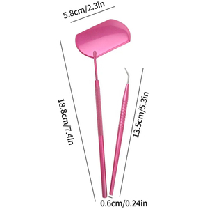 Séparateur de peigne à cils en acier inoxydable végétalien de qualité supérieure avec dents fines pour cils de mascara sans grumeaux et levage des sourcils durable - Product Image 6