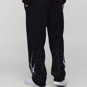 Venta al por mayor de moda diseño de diamantes de imitación personalizados para hombres chándal Streetwear chándales de alta exigencia para invierno transpirable personalizado - Product Image 6