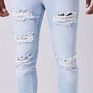 <b>Men</b> <b>Jeans</b> Pants Slim Fit Distressed <b>Jeans</b> Denim Trousers <b>Men</b> <b>Ripped</b> <b>Jeans</b> OEM Design Service Wholesale Rate Cheap Price - Product Image 5