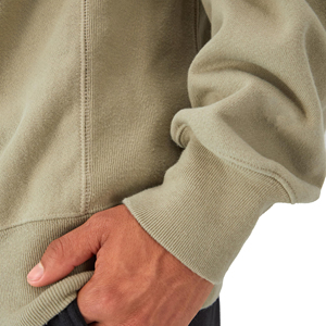 Primavera nuevo 380G francés Terry hombres algodón diseño personalizado cuello redondo suéter moda suelta Vintage sudaderas para hombres - Product Image 5