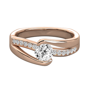 Anillo Solitario de Oro de 10K con Diamante Brillante Cultivado en Laboratorio - Product Image 6