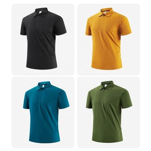 Respirant blanc hommes Polo hommes Polo t-shirt sport à séchage rapide Tech mèche personnalisé hommes Golf respirant à manches courtes Polo - Product Image 3