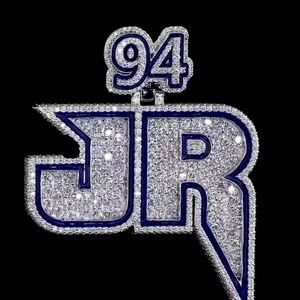 Moissanite ronde glacée 31 carats plaqué or Style mignon pendentif personnalisé pour hommes en argent sterling 925 - Product Image 1