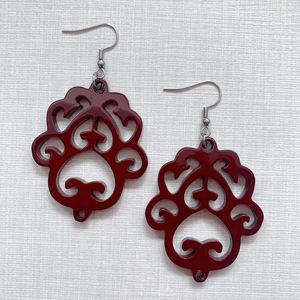 Meilleure vente cadeau fait main corne de buffle boucle d'oreille blanche boucles d'oreilles blanches faites à la main Offre Spéciale - Product Image 2