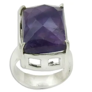 Romantic Trendy <b>Silver</b> Rutile Quartz <b>Ring</b> for Women <b>Statement</b> Inlay Rose Gold Gold Plating Free Size Licensed Private Brand 'IS' - Product Image 2
