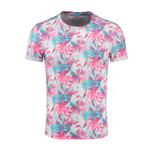 T-shirts décontractés pour hommes de haute qualité, coupe régulière, respirants, à séchage rapide, en coton et polyester - Product Image 1