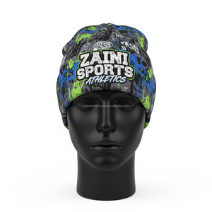 Premium 280 GSM Polyester Spandex <b>Women</b> <b>Beanie</b> Cap Multicolor Graphic Print Custom Logo Sublimation Jacquard <b>Beanies</b> Cap - Product Image 1