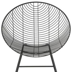 Chaise en fil métallique à usage multiple enduit bleu royal Chaise en métal robuste construite pour les espaces de vie intérieurs décoratifs - Product Image 5