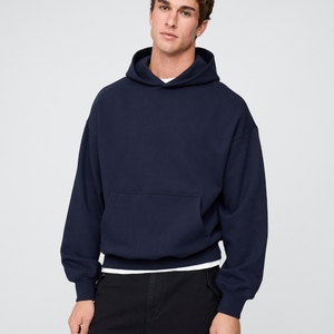 Sweat-shirt à capuche tendance pour homme, polaire épais, pull-over chaud, décontracté, confortable, à porter au quotidien, style streetwear - Product Image 1